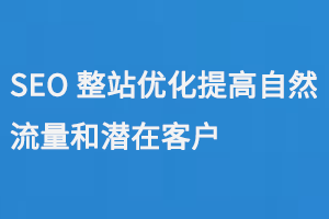 SEO整站優化提高自然流量和潛在客戶